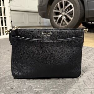 Kate Spade Black Pebbled Leather Crossbody